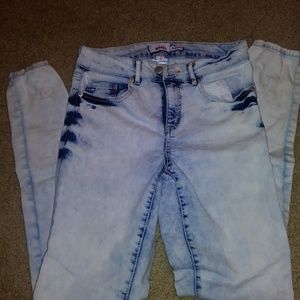 High rise skinny jeans